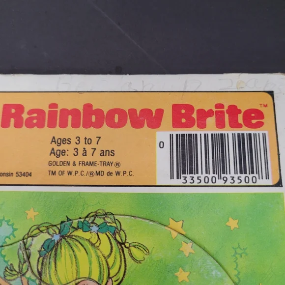 Vintage 1983 Rainbow Brite tray puzzle - Picture 9 of 10